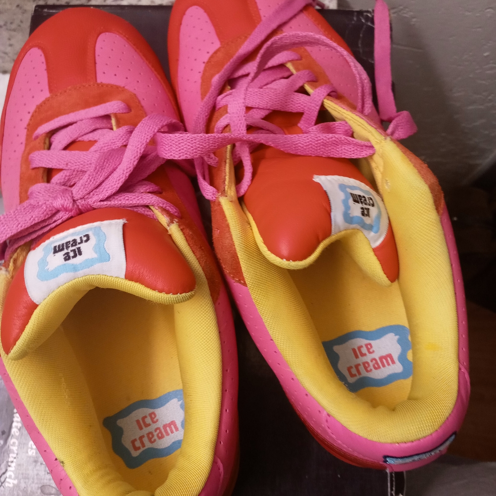 Reebok w/Pharrell Williams BBC Ice Cream Board Flips In RARE Pink Lemonade color - Picture 3 of 4